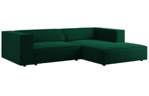 Cosmopolitan Design Sametová rohová pohovka Arendal 224 cm