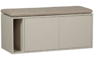 WOOOD Béžová dřevěná lavice Settle Down 108 x 44 cm