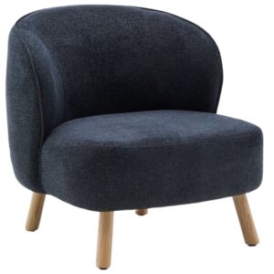 Kave Home Šedomodré čalouněné křeslo Ulit