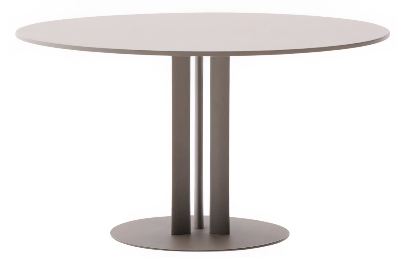 Béžovošedý zahradní jídelní stůl Kave Home Sedalis 120 cm