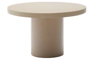 Kave Home Béžový cementový zahradní stůl Aiguablava 120 cm
