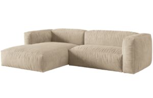 Micadoni Sametová rohová pohovka Martina 280 cm