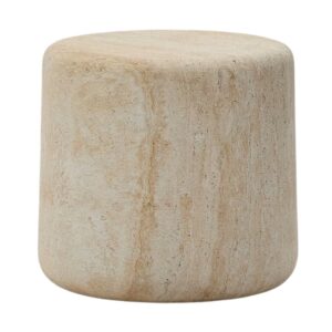 Kave Home Béžový cementový zahradní stolek Drasi 46 cm