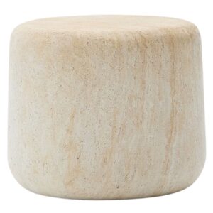 Kave Home Béžový cementový zahradní stolek Drasi 60 cm