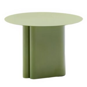 Zelený kovový odkládací stolek Kave Home Arvin 55 cm