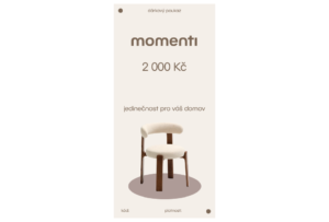 momenti Designový e-poukaz 2000 Kč