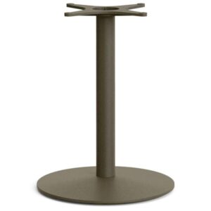 Větší tmavě zelená kovová stolová podnož Kave Home Esilda 72 cm