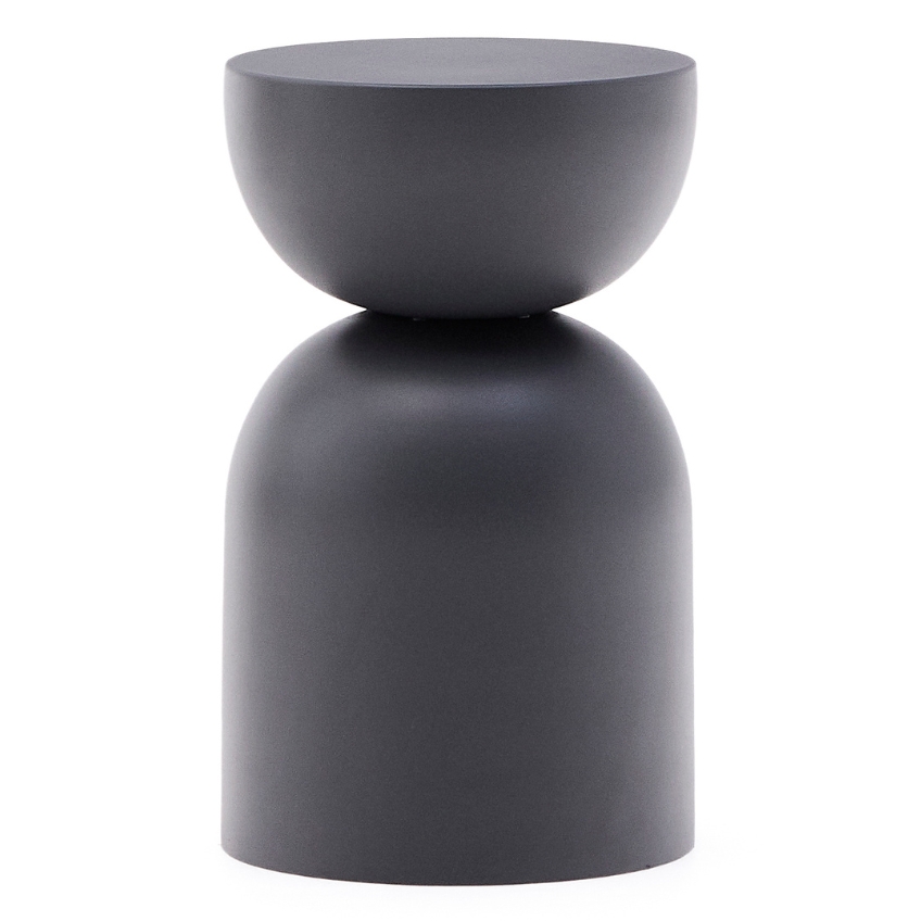 Šedý kovový odkládací stolek Kave Home Rachell 30