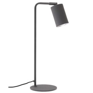 Šedá kovová stolní lampa Kave Home Manie