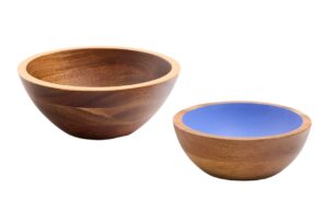 Set dvou dřevěných misek Kave Home Zairin