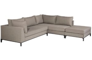 WOOOD Hnědá rohová zahradní pohovka Sicilia 262 cm