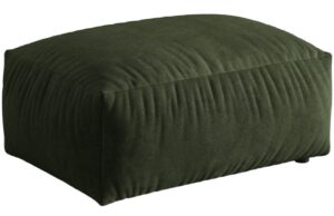 Micadoni Zelená sametová podnožka Martina 95 x 65 cm