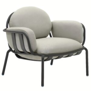 Kave Home Béžovo-šedé zahradní křeslo Joncols