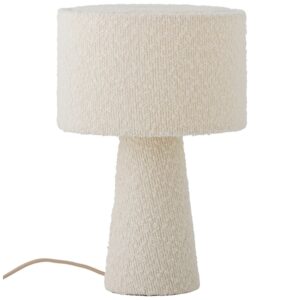 Bloomingville Bílá bouclé stolní lampa Emmie