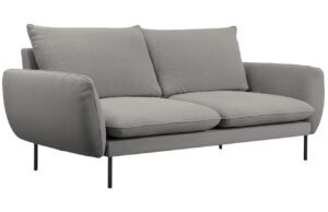 Cosmopolitan Design Šedá bouclé trojmístná pohovka Vienna 200 cm
