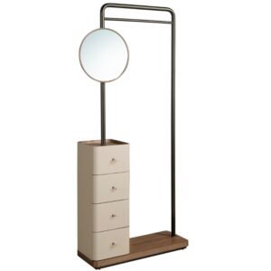 Angel Cerdá Stojací věšák No. 3281 se zrcadlem a zásuvkami