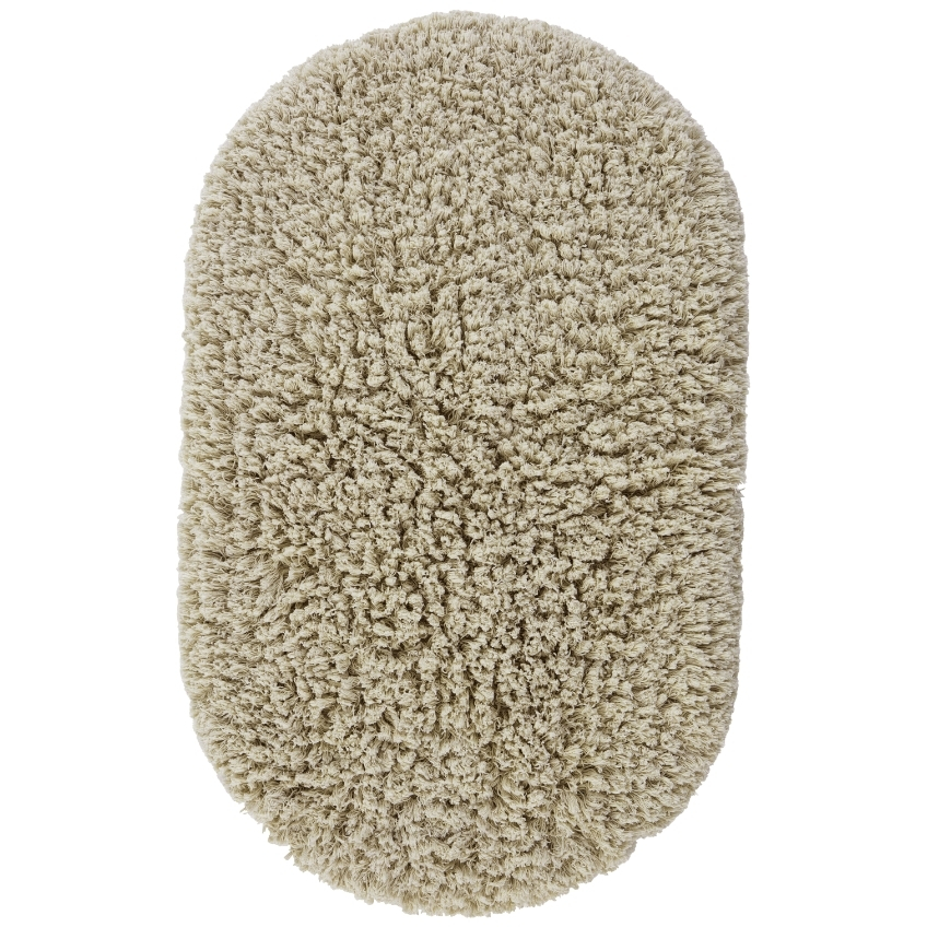 Jotex Zeleno-šedá bavlněná koupelnová předložka JANE 80 x 140 cm