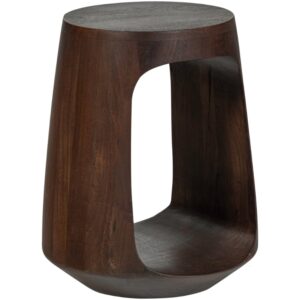 WOOOD Ořechový odkládací stolek Bayo 33 cm