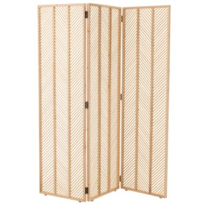 J-line Dřevěný paraván Mili 174 x 150 cm