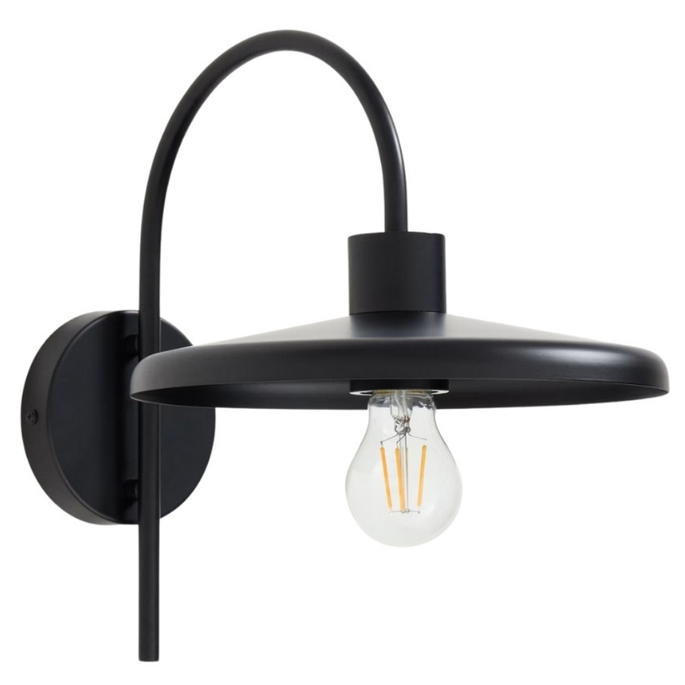 Kave Home Černé kovové nástěnné světlo Nuvira