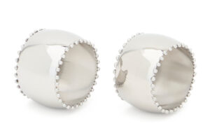 Kave Home Set dvou nerezových kroužků na ubrousky Nirela