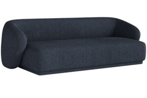 Maison Heritage Námořnicky modrá čalouněná trojmístná pohovka Jane 220 cm