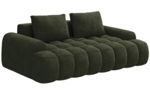 Cosmopolitan Design Zelená sametová trojmístná pohovka Linz 200 cm