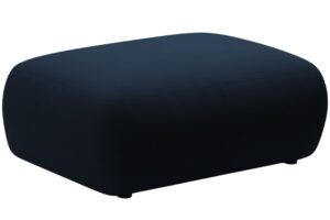 Micadoni Královsky modrá sametová podnožka Kate 99 x 60 cm