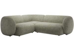 Micadoni Zelená rohová pohovka Kate 252 cm