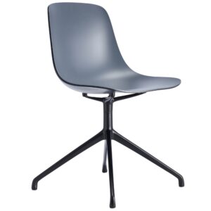 Infiniti Šedo-černá konferenční židle Pure Loop s černou podnoží