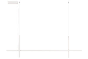 Nova Luce Bílé kovové závěsné LED světlo Looma 152 cm