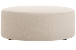 Micadoni Béžový bouclé taburet Dia 90 cm