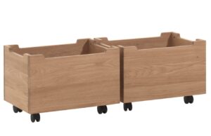 Vipack Set dvou dubových boxů Forrest 40 x 57 cm