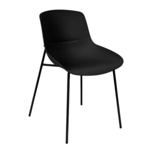 Somcasa Černá plastová  jídelní židle Diletta