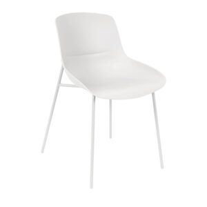 Somcasa Bílá plastová jídelní židle Diletta