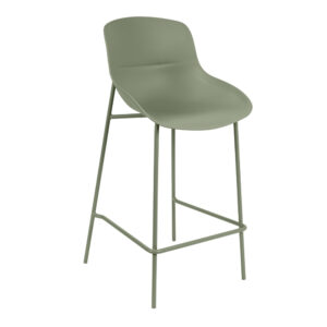 Somcasa Zelená plastová barová židle Fabian 66 cm