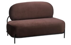 White Label Hnědá pohovka POLLY 124