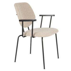 White Label Béžová jídelní židle ZELO