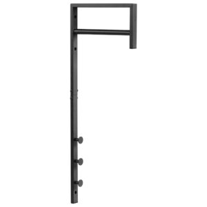 Nordic Living Černý kovový nástěnný věšák Trenna