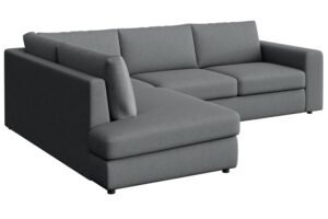 Rodier Šedá rohová pohovka Baga 297 cm