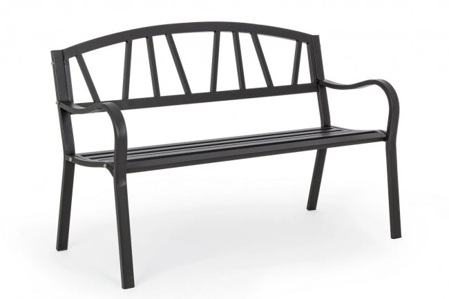 BIZZOTTO Kovová venkovní lavice JANELLE černá
