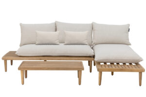 Bloomingville Set dřevěné zahradní pohovky a stolku Cesano 210 cm