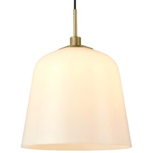 Halo Design Bílé skleněné závěsné světlo Room 49 30 cm