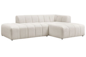 Bobochic Paris Bílá bouclé rohová pohovka Annecy 262 cm