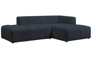 Bobochic Paris Tmavě modrá bouclé rohová pohovka Annecy 262 cm