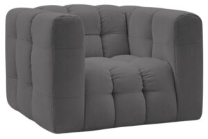 Bobochic Paris Tmavě šedé křeslo Ulysse