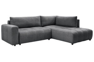 Bobochic Paris Tmavě šedá rozkládací pohovka Arsene 277 cm