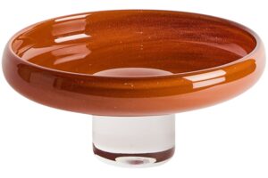 Kave Home Červená skleněná dekorativní mísa Denuo Ø 28 cm