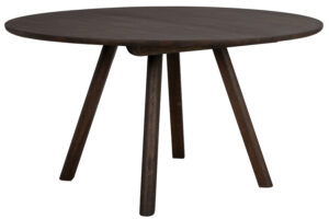 Rowico Hnědý dubový jídelní stůl CLAPPERTON ⌀ 140 cm