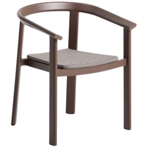 Kave Home Hnědá zahradní židle s výpletem Erice